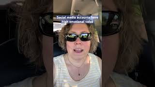 Social media accounts leave behind emotional trauma; what will your legacy be? #estateorganizing