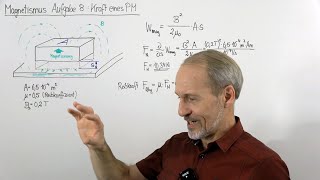 PHYSIK AUFGABEN (Induktion, Magnetismus) - Aufgabe 8: Kraft eines Permanentmagneten
