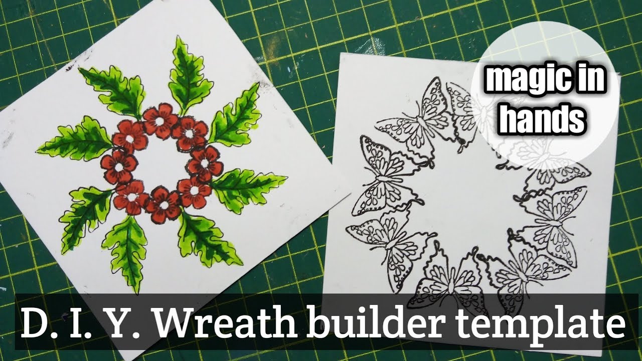 D. I. Y. Wreath builder template by magic in hands ! YouTube