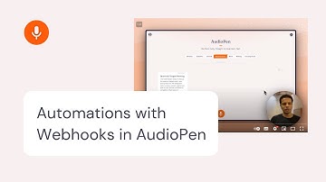 Automate tasks with Webhooks in AudioPen