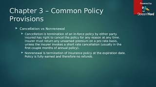P&C Policy Provisions and Contract Law | Insurance Training Academy