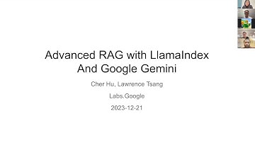 LlamaIndex Workshop: Multimodal + Advanced RAG Workhop with Gemini