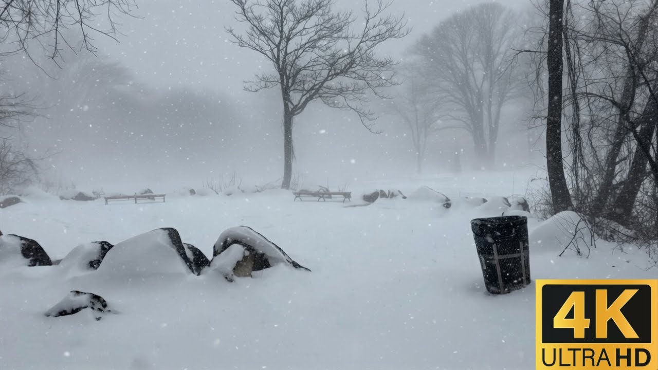 NYC Walking Tour: Blizzard Walk in Queens | 4K