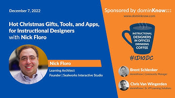 Gifts, Tools, and Apps, for Instructional Designers with Nick Floro- IDIODC Ep #213