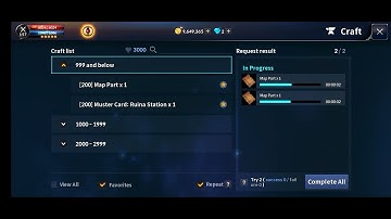 Cabal Mobile 🇨🇿 -| Crafting Map Part entry