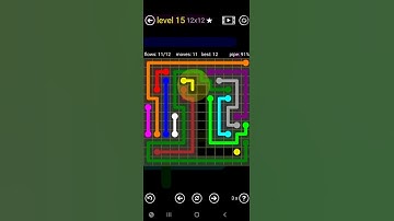 How To Solve Flow Free Premium 12x12 Mania Level 15 Hard Board Walk Through Solution Walkthrough