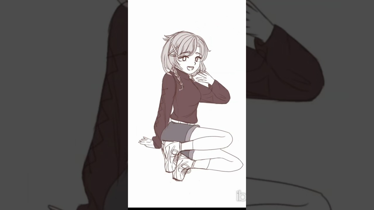 رسم مسرع SPEEDPAINT/ Cat girl anime #ibispaintx #edit #shorts #shortvideo
