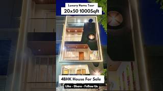 New House Tour on 1000Sqft 20x50 4BHK ❤️