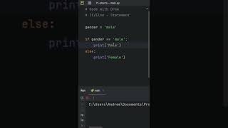 Conditional Statement in Python Part 2 #python #coding #learnpython