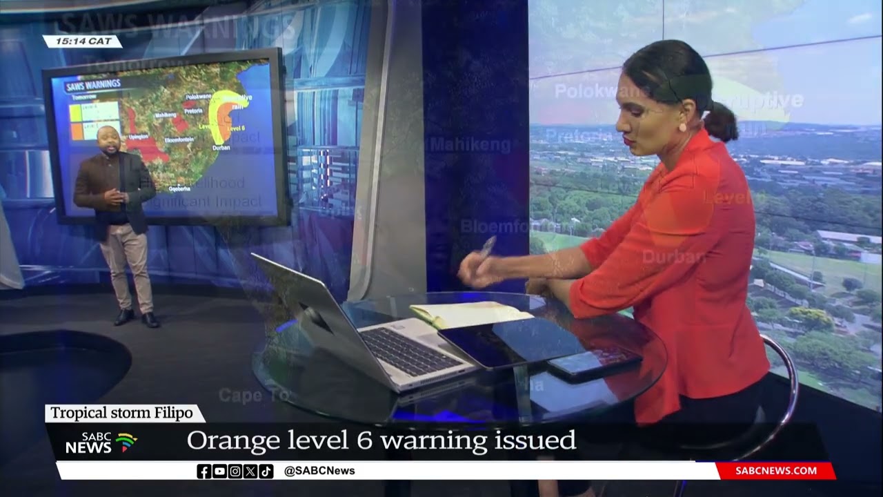Tropical storm Filipo | Orange level 6 warning issued for KZN and Mpumalanga