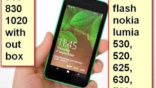 How To Flash Nokia Microsoft Lumia 530 Software Nokia Lumia 530 (  625, 630, 720, 730, 830, 1020 )