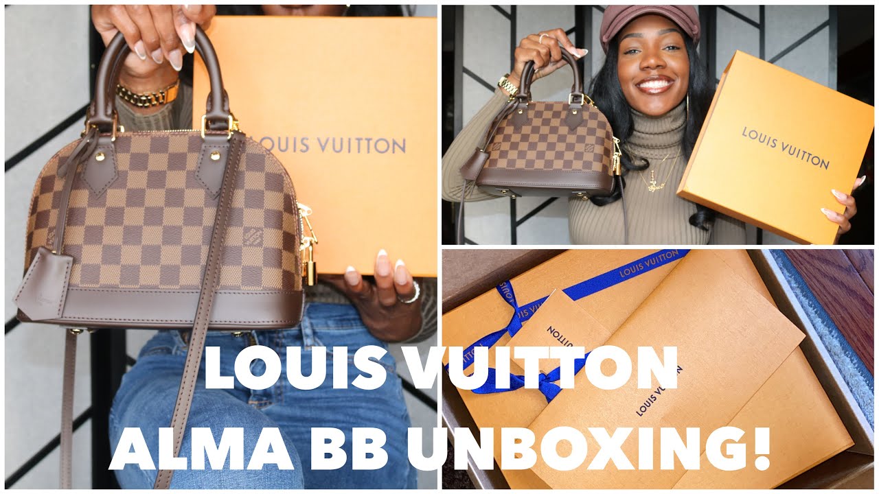 Unboxing: Louis Vuitton Alma PM Damier Ebene!!!!  Louis vuitton alma pm, Louis  vuitton alma, Louis vuitton alma bag