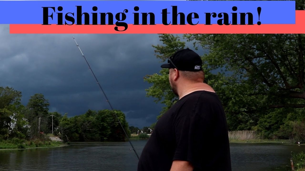 Fishing in the rain - suprise catch - YouTube