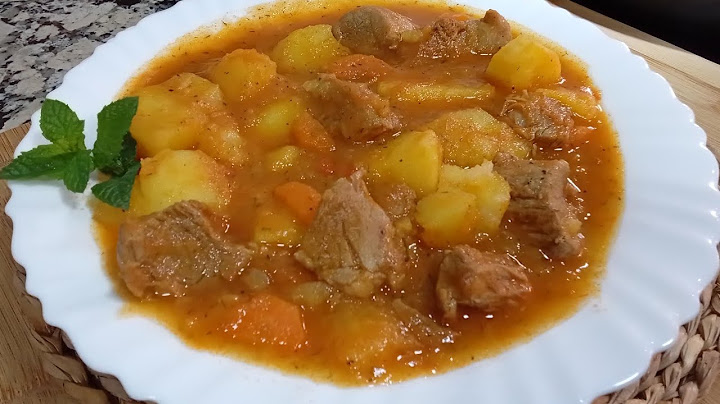 GUISO DE PATATAS CON SOLOMILLO una receta de muestras abuelas que está de escándalo