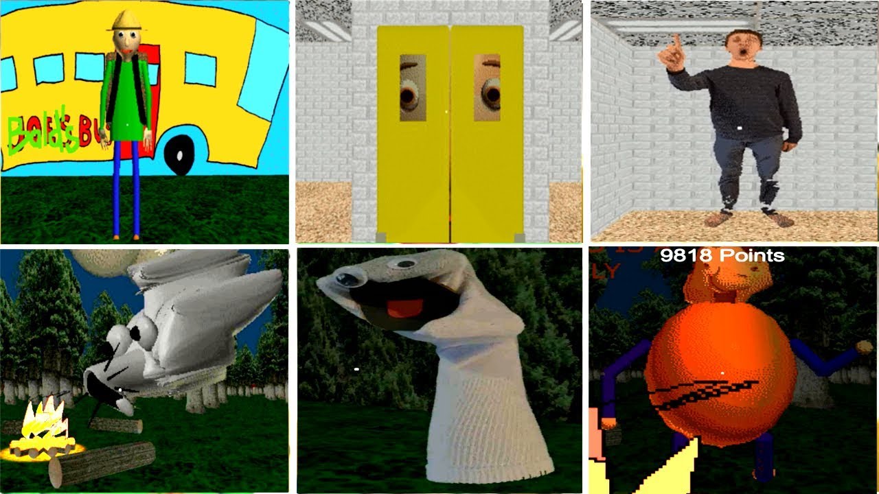 ALL CHARACTER in Camping With Baldi - clipfail.com