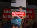 Hubby Jason Unboxing his Birthday present 🎁 #birthdaygiftforhim #shorts