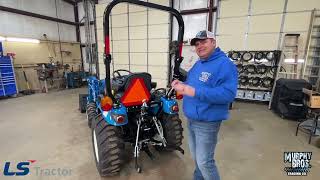 LS MT225S tractor walk around