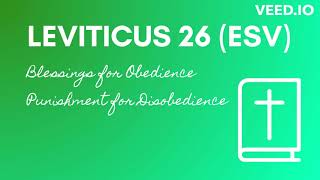 Leviticus 26 (ESV) - Blessings for Obedience | Punishment for Disobedience - English (US) Audio