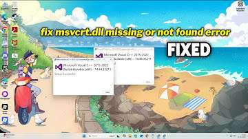(FIXED) msvcrt.dll missing or not found error in Windows