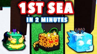 All Fruit Spawn Locations 1st Sea In 2 Minutes! (2025) - Blox Fruits