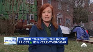 Lumber prices surge 'through the roof,' up 113% year-over-year