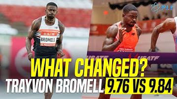Trayvon Bromell Sprinting Mechanics 9.76 vs 9.84 | #howtorunfaster #sprintingmechanics