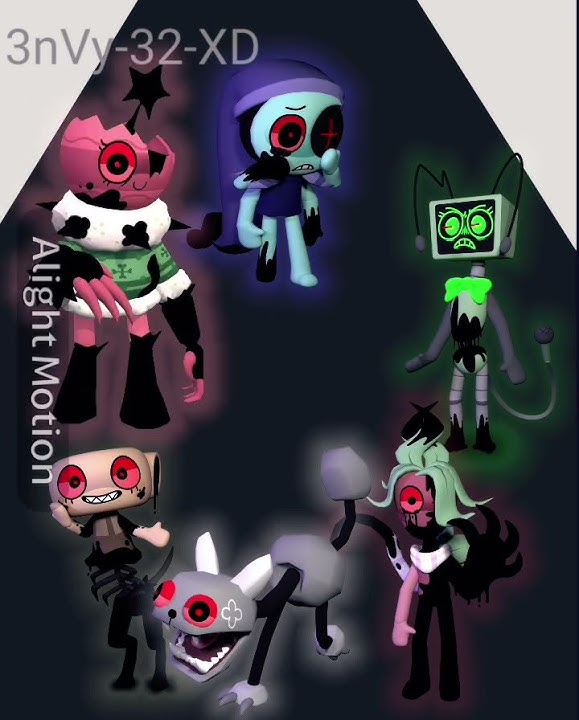 ALL MAINS AS TWISTEDS! #dandysworld #twisted #twisteds #mains #toons #trinkets #easter #christmas