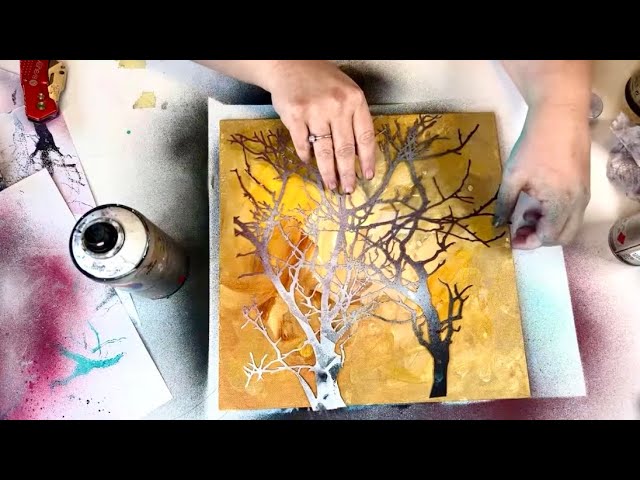 Make Your Own Collage Paper with Just Acrylic Paint and Copy Paper