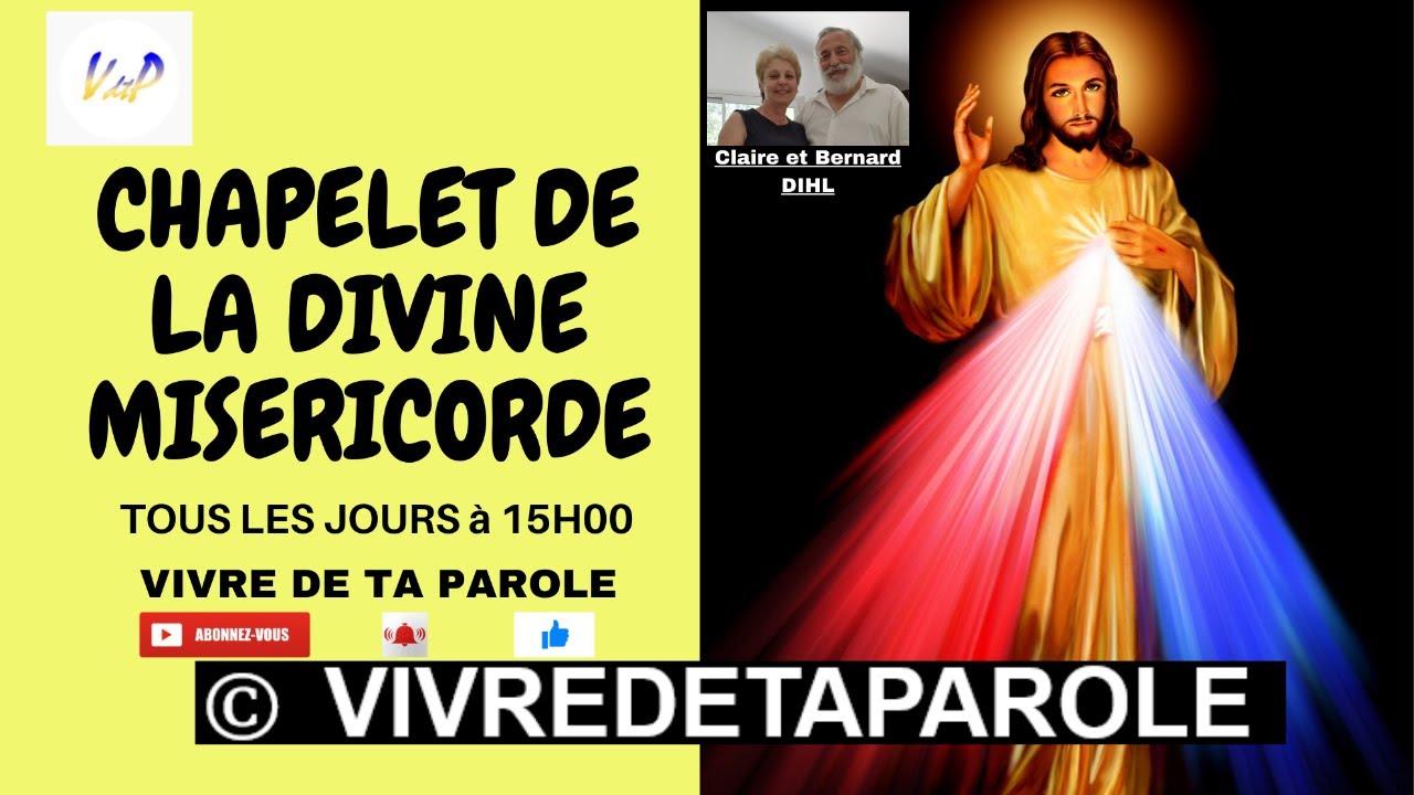 CHAPELET DE LA DIVINE MISERICORDE 27 06 2024 - YouTube