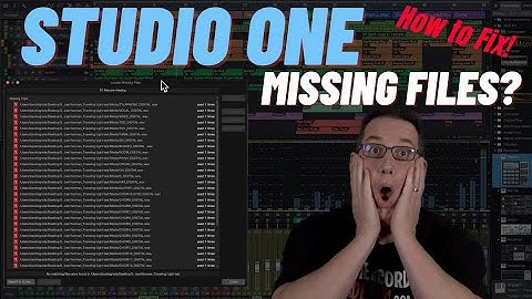 STUDIO ONE Missing Files | How to Fix!