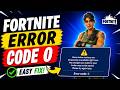 Fix Fortnite Error Code 0 | Locker Services Unavailable Easy Fix