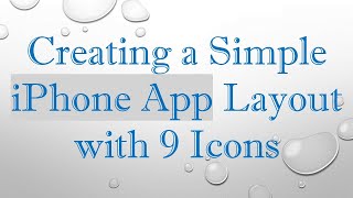 Creating a Simple iPhone App Layout with 9 Icons screenshot 1