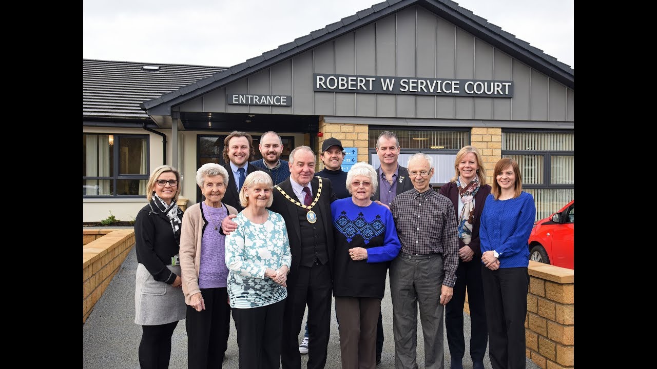 Provost officially reopens Robert W Service Court in Kilwinning YouTube