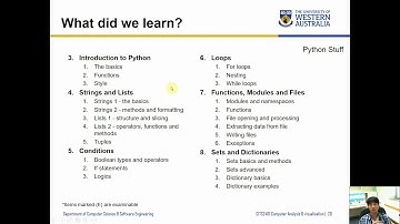CITS2401 - 12.2. Unit review