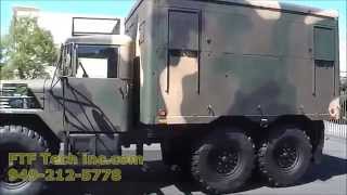 Military M35A2 restored by FTF Tech Inc MREdepot with M109A3 Cargo Box Super Singles and Whistler Mo