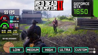 Red Dead Redemption 2: GTX 1650 All Settings   Best Settings Tested at 1080p (2023)