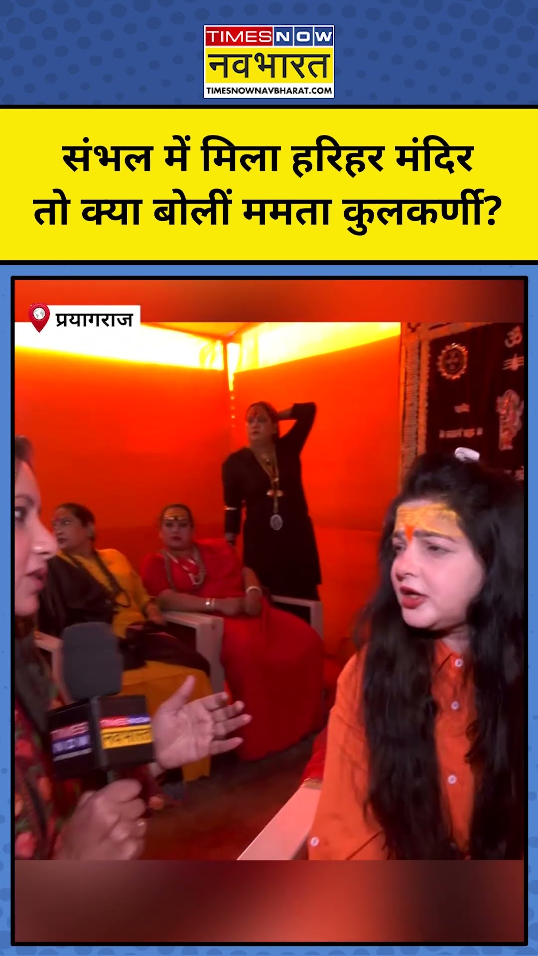 Maha Kumbh 2025: Sambhal के Harihar Mandir पर क्या बोलीं Mahamandleshwar Mamta Kulkarni? #shorts