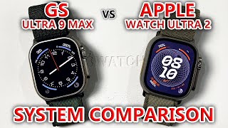 GS Ultra 9 Max vs Original Apple Watch Ultra 2 - COMPARISON! (System, Case, Smoothness)