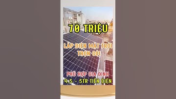 Hệ thống điện mặt trời không lưu trữ 10kw phù hợp cho gia đình 5tr tiền điện  #dienmattroi