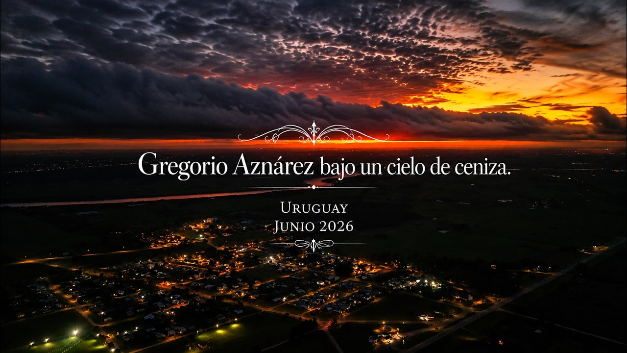 Gregorio Aznárez bajo un cielo de ceniza, Uruguay, Junio 2026.