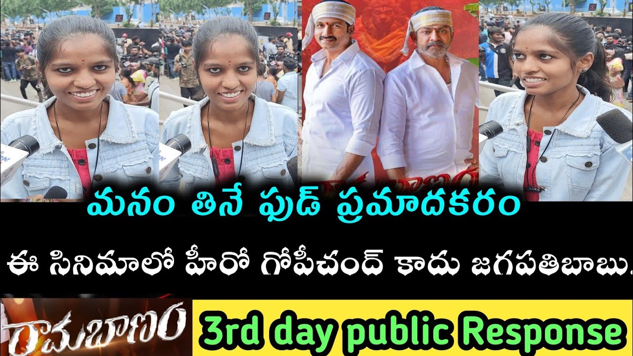 Ramabanam movie Public Response || Gopi Chand || Dimple Hayathi || Jagapathi Babu || Nassar