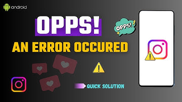 How to Fix Oops an Error Occurred on Instagram on Android 2025 | Oops Error on IG