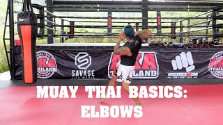 Muay Thai Basics: Elbows - AKA Techniques