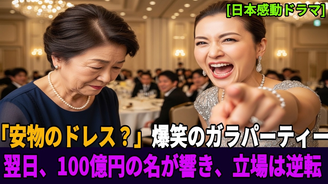 「涙が止まらない…」「安物のドレス？」翌日、100億円の名が会場に響き、立場は完全逆転した[日本感動ドラマ]
