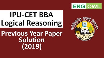 Logical Reasoning | BBA IPU CET | Solve Previous Year Paper