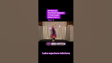 Pt9 Poi Overhand Opposite 4 Petal Inspin Swivel Part 2 #español #PoiTutorial #PoiDance  #FlowArts