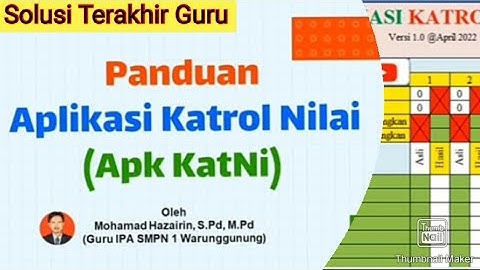 Solusi Katrol Nilai dengan cepat menggunakan Aplikasi Katrol Nilai | Panduan