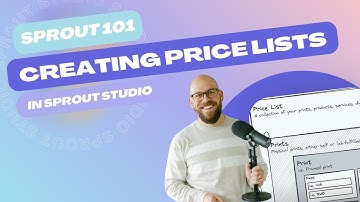 Sprout 101 - Price Lists