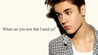 Video thumbnail of "Justin Bieber - Where Are You Now ( lyrics)"