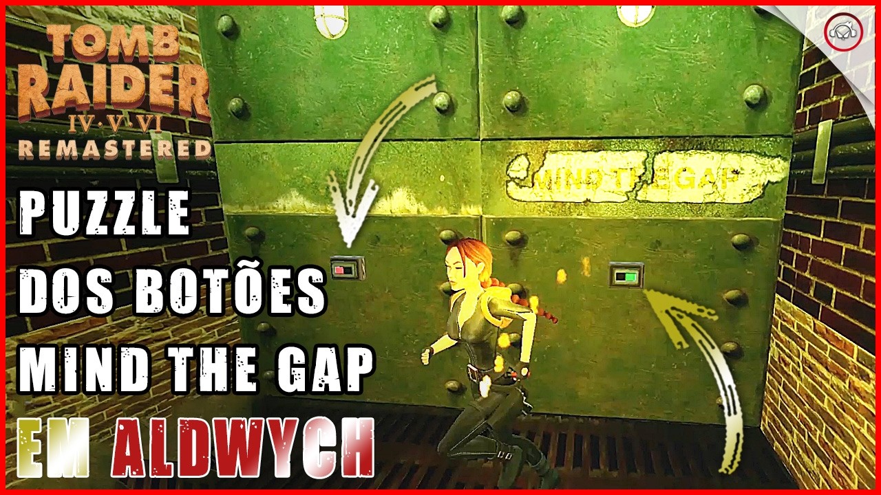 Miniatura do vídeo Tomb raider 3 Remastered, Puzzle dos botões no labirinto Mind the Gap em Aldwych | Super-dica